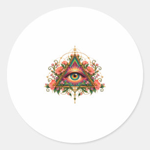 Bloem Mozaïek Oog Sticker