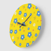 bloem - muur - klok voor kinderkamer (Hoek)