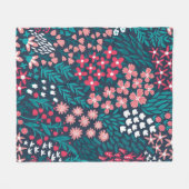 bloem naadloos. eindeloos herhaald fleece deken (Voorkant (Horizontaal))