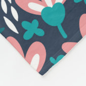 bloem naadloos. eindeloos herhaald fleece deken (Hoek)