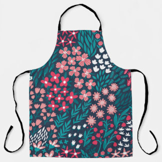  bloem naadloos. eindeloos herhaald schort