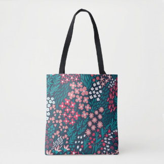  bloem naadloos. eindeloos herhaald tote bag