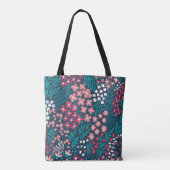  bloem naadloos. eindeloos herhaald tote bag (Achterkant)