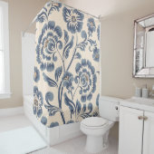 bloem naadloos patroonelement. Elegant t Douchegordijn (In situ)