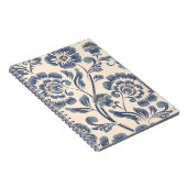  bloem naadloos patroonelement. Elegant t Notitieboek (Rechterzijde)