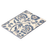  bloem naadloos patroonelement. Elegant t Notitieboek (Linkerzijde)