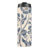  bloem naadloos patroonelement. Elegant t Thermosbeker (Voorkant)