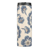 bloem naadloos patroonelement. Elegant t Thermosbeker (Achterkant)