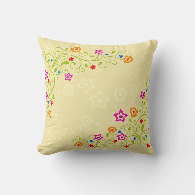 Bloem naar decor 1 piloot kussen (Voorkant)