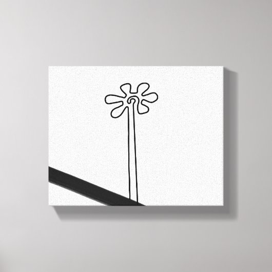 Bloem Nazca Peru oude idool geoglyf symbool Ind Canvas Afdruk (Voorkant)