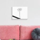 Bloem Nazca Peru oude idool geoglyf symbool Ind Canvas Afdruk (Insitu (Woonkamer))