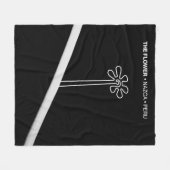 Bloem Nazca Peru oude idool geoglyf symbool Ind Fleece Deken (Voorkant (Horizontaal))