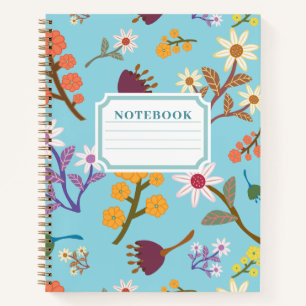 Bloem notebook notitieboek