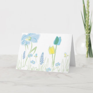 Bloem Notecard nummer drie Kaart