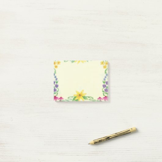 Bloem Notitieblok met Frame Post-it® Notes (Op bureau)