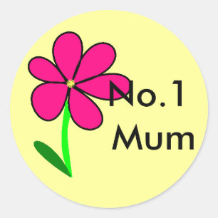 Bloem, nr.1 Mom Ronde Sticker