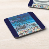 Bloem-olifanten Onderzetter (Linkerzijde)