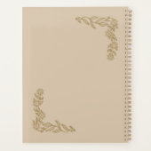Bloem Omtrek Boekomslag Planner (Achterkant)