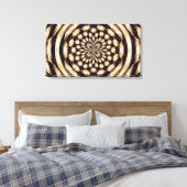 Bloem omwikkelde canvas afdruk (Insitu (Slaapkamer))