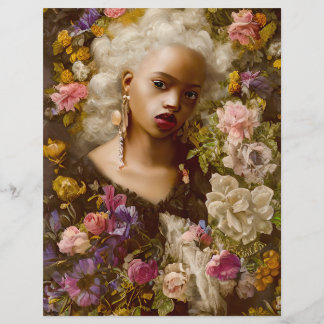 Bloem onder  plakboekpapier voor bloemen