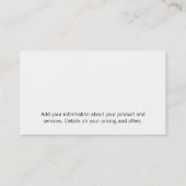 Bloem | Ondernemingen Visitekaartje (Achterkant)