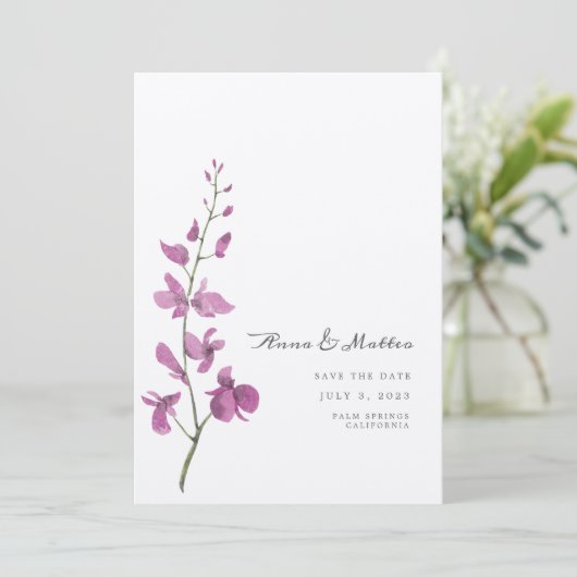 Bloem Onkruiden Save The Date (Staand voorkant)