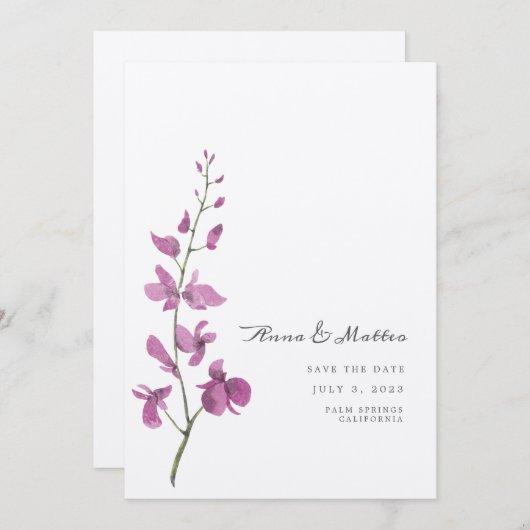 Bloem Onkruiden Save The Date (Voorkant / Achterkant)