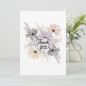 Bloem ontwerp dank u kaart (Staand voorkant)