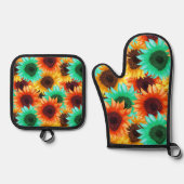 Bloem ontwerp keuken Pothouder Ovenwant & Pannenlap Set (Voorkant)