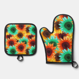 Bloem ontwerp keuken Pothouder Ovenwant & Pannenlap Set