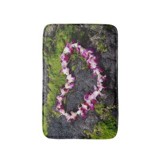 Bloem op de Rocks Badmat (Voorkant Verticaal)