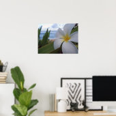 Bloem op de strand poster (Thuiskantoor)