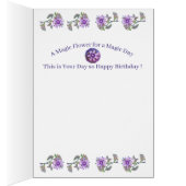 Bloem op de Woestijnverjaardagskaart (Binnen (Rechts))