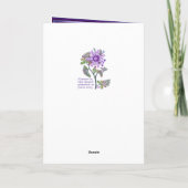 Bloem op de woestijnverjaardagskaart kaart (Achterkant)