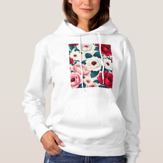 Bloem op mijn hart hoodie (Voorkant)