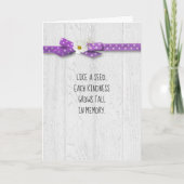 bloem op polka stik dank u kaart (Voorkant)