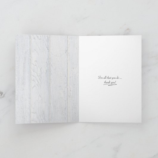 bloem op rode polka stik dank u kaart (Binnen)