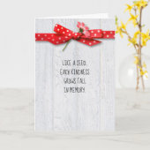 bloem op rode polka stik dank u kaart (Gele Bloem)