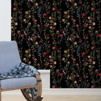 Bloem op zwarte wijnstokken