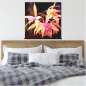 Bloem - Orchidee - Laelia - Middernacht Passie Canvas Afdruk (Insitu (Slaapkamer))
