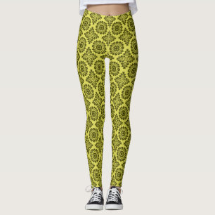 Bloem ornament barok geel 21102020 leggings