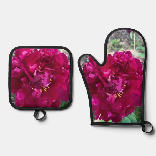 Bloem Ovenwant & Pannenlap Set (Voorkant)