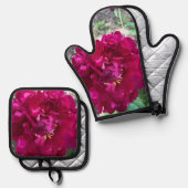 Bloem Ovenwant & Pannenlap Set (Voorkant / Achterkant)