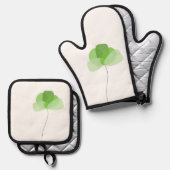 Bloem Ovenwant & Pannenlap Set (Voorkant / Achterkant)