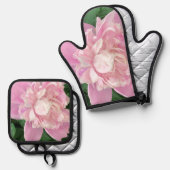 Bloem Ovenwant & Pannenlap Set (Voorkant / Achterkant)