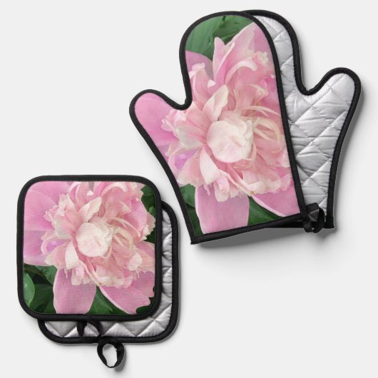 Bloem Ovenwant & Pannenlap Set (Voorkant / Achterkant)