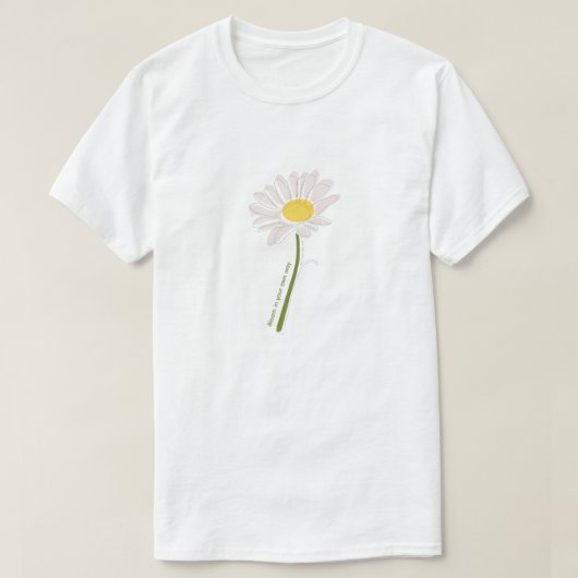 Bloem Overhemd – Witte Kleuren T-shirt (Design voorkant)