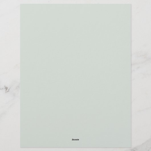 Bloem Overlay Rand in Sage Green Briefhoofd (Achterkant)