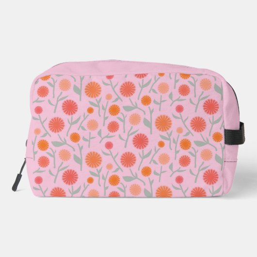 Bloem Paardebloem Monogram Gepersonaliseerd Toilettasje (Achterkant)