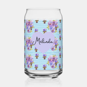 Bloem Paars Viola Blauwe Sering Pensee Vrouwenaam Blikvorm Glas